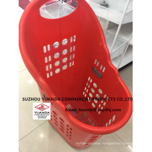 68 Liters Supermarket Plastic Shopping Trolley Basket